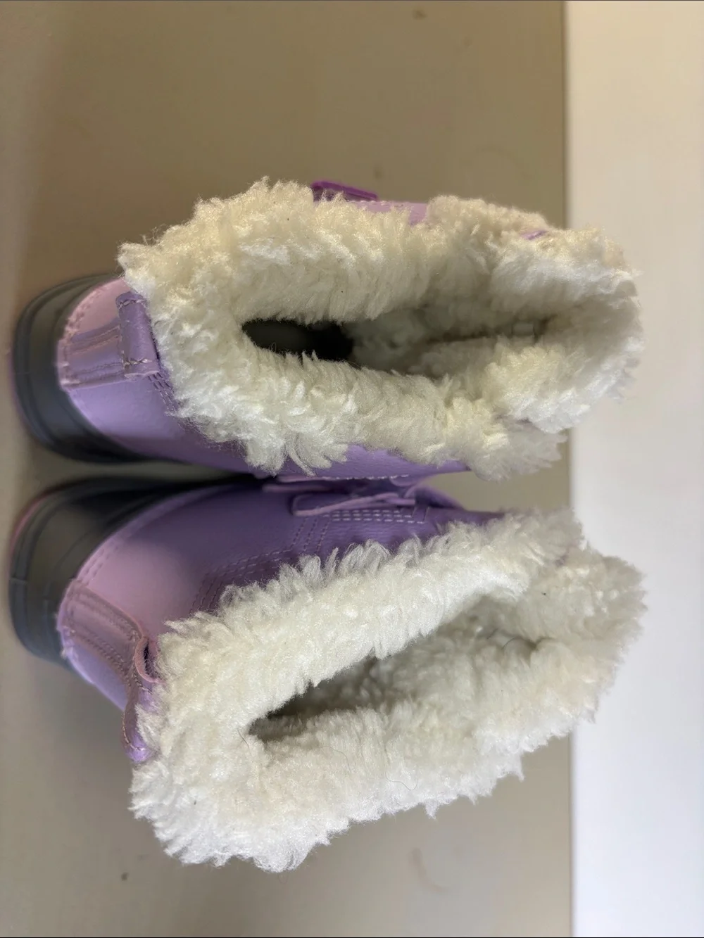 Cat & Jack Toddler Purple & Grey Snow Boots Size 8 - WORN ONCE!
